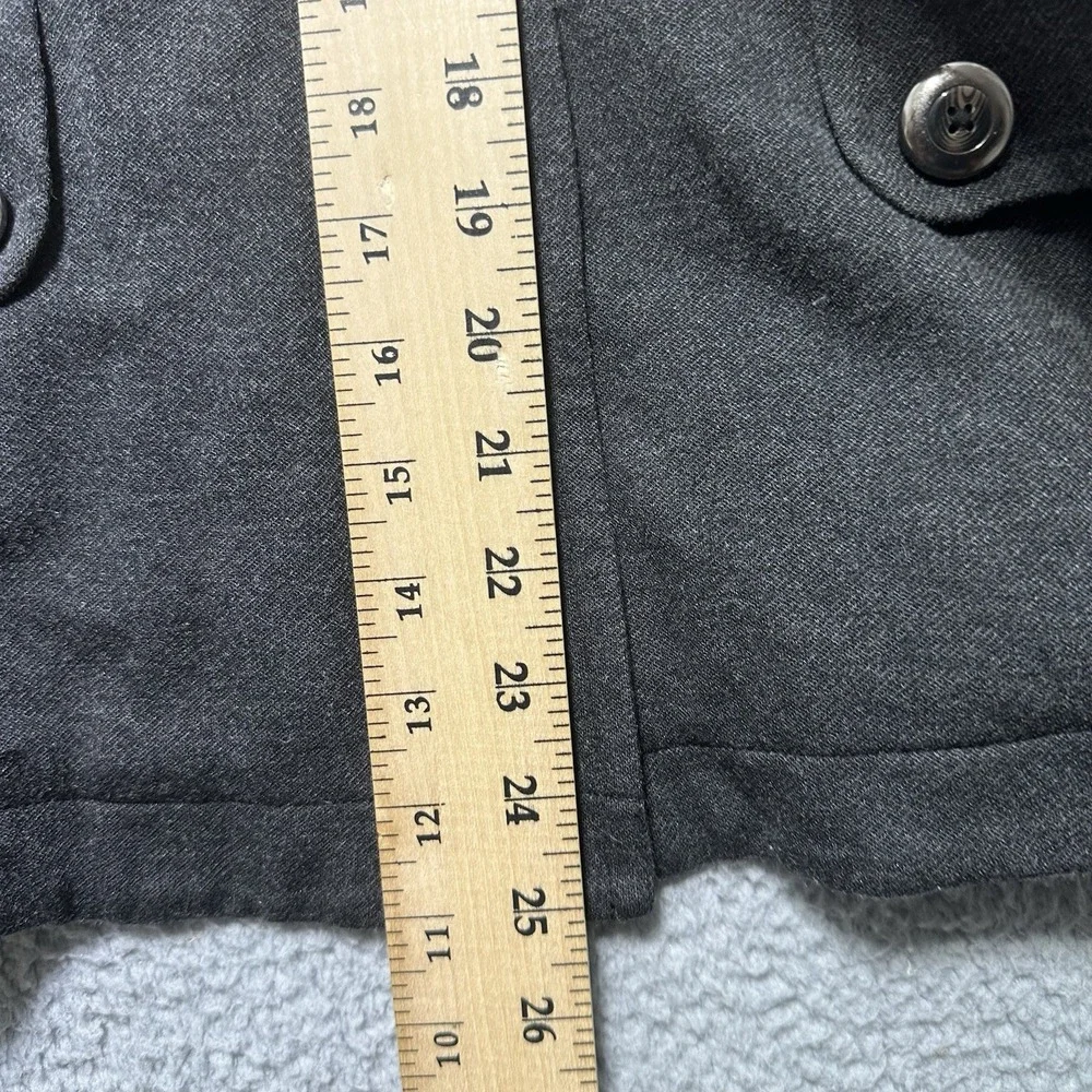 CAbi Tipped Blazer Womens XS Gray Ponte‎ Knit Style 3030 Stretch Academia Jacket